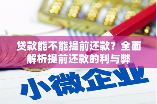 昆都仑贷款能不能提前还款？全面解析提前还款的利与弊