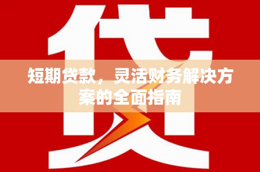 文安短期贷款，灵活财务解决方案的全面指南