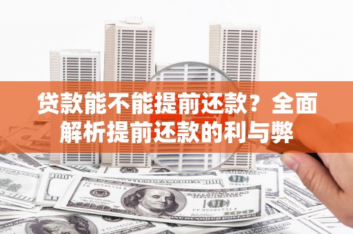 大林贷款能不能提前还款？全面解析提前还款的利与弊