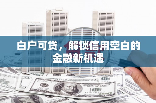 张北白户可贷，解锁信用空白的金融新机遇