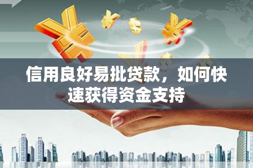 台安信用良好易批贷款，如何快速获得资金支持