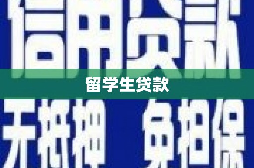 那坡留学生贷款