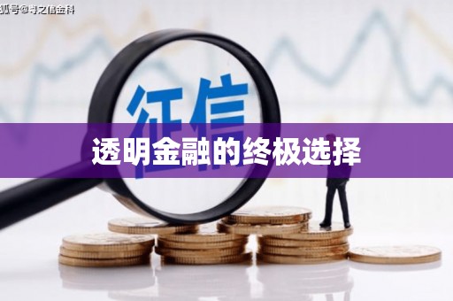 佳木斯透明金融的终极选择
